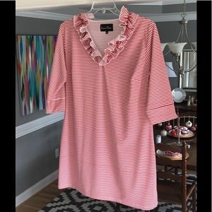 Erma’s Closet Ruffle Collar Dress